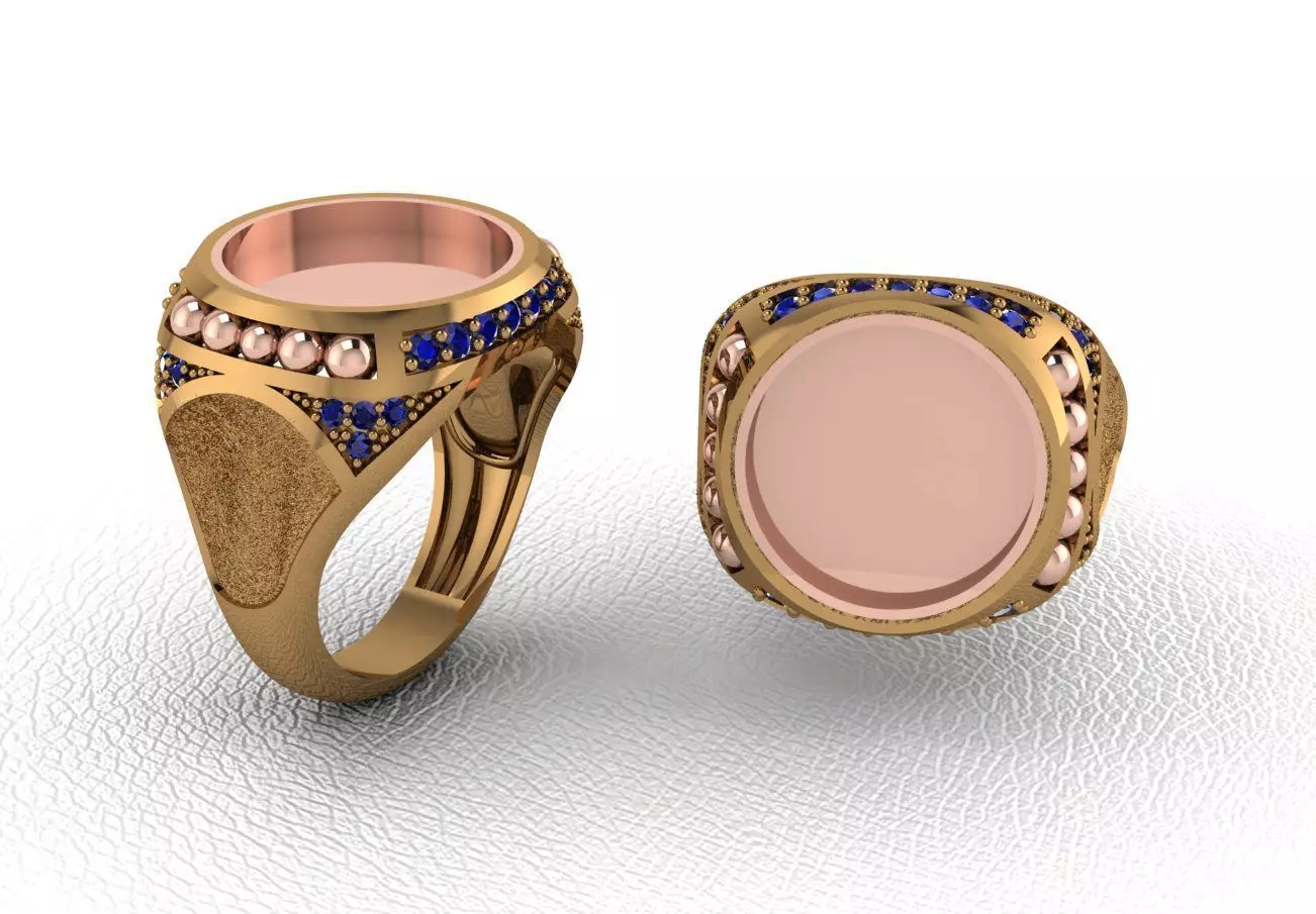 Man ring 154 3D print model_0