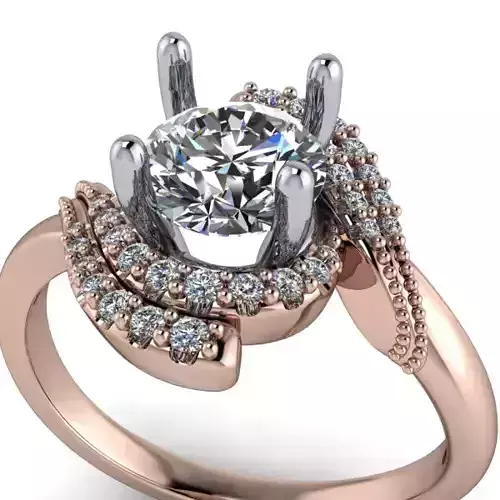 Vintage Classic Bypass Antique Ladies Ring Jewelry