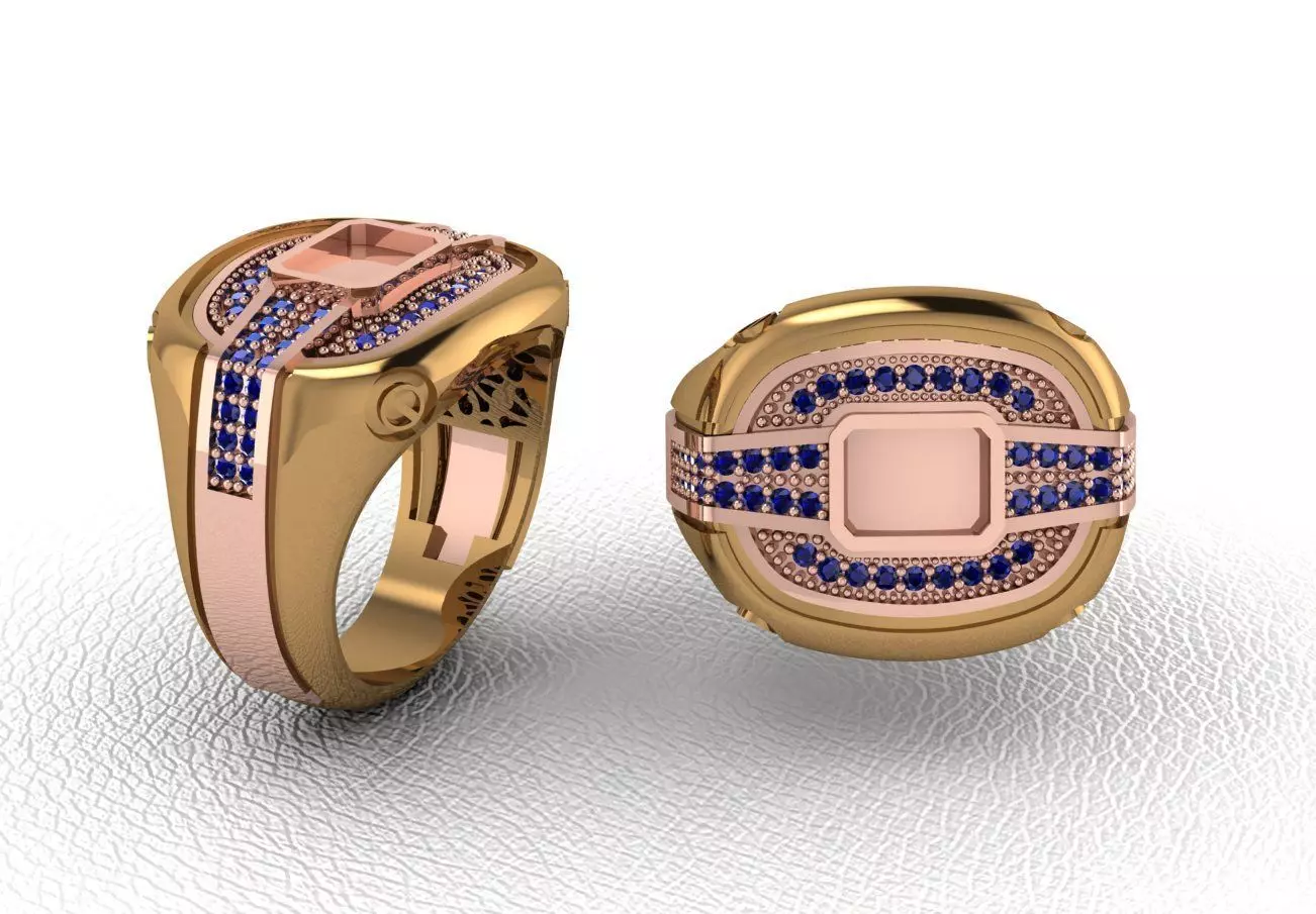 Man ring 159 3D print model_0