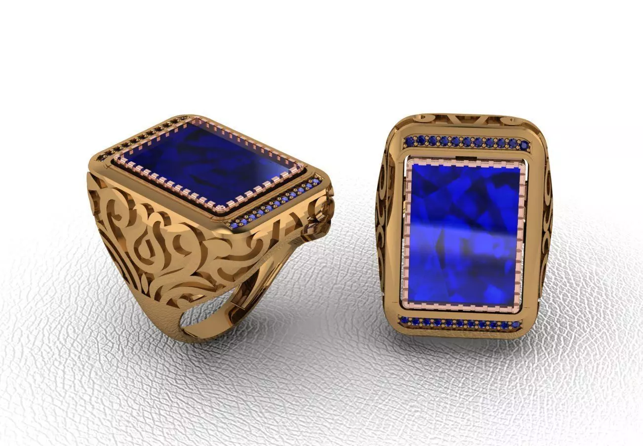 Man ring 164 3D print model_0