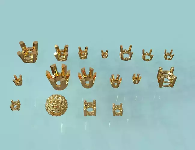 earrings pack 3D print model