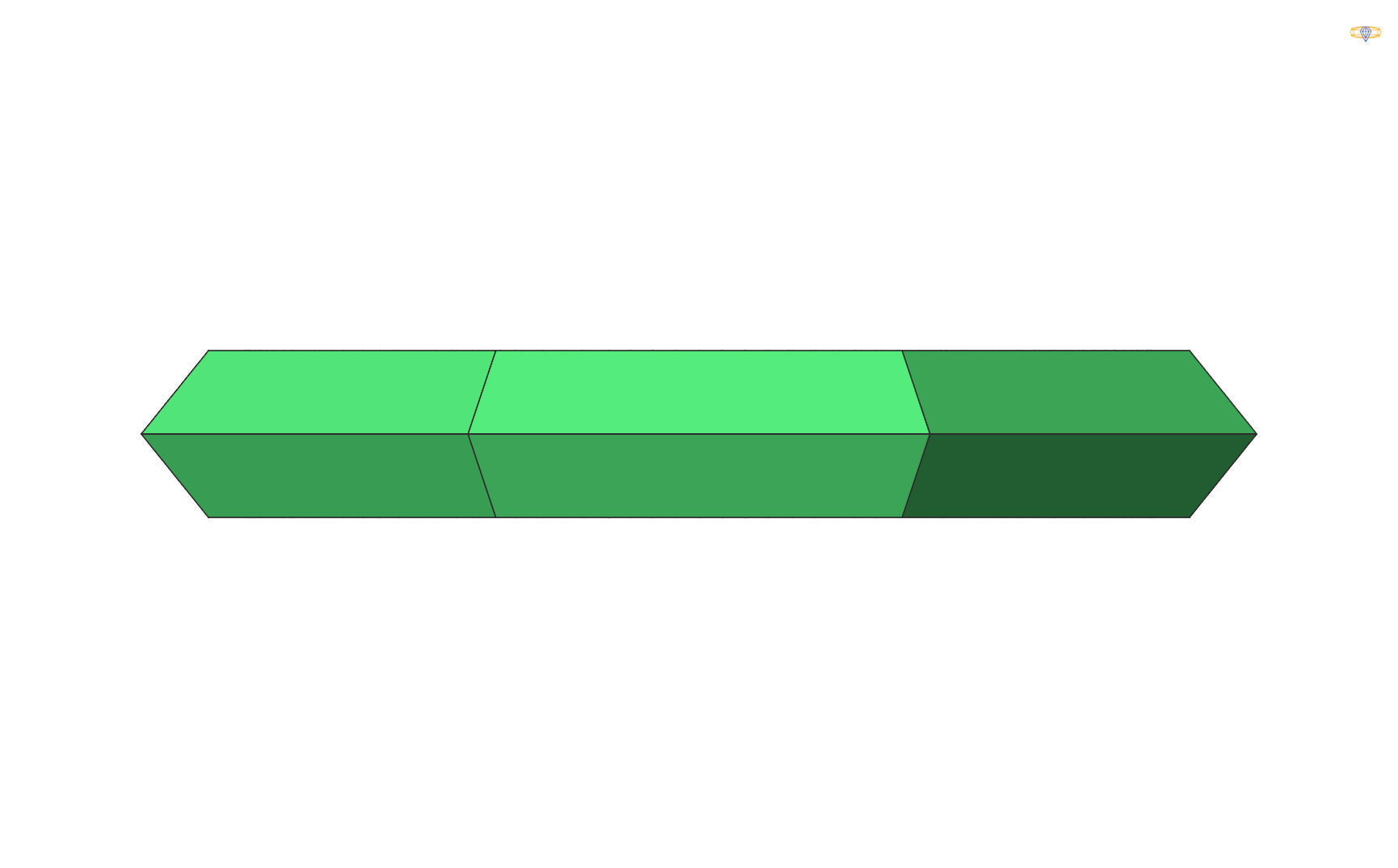 Full facet gold ring 3D print model_5