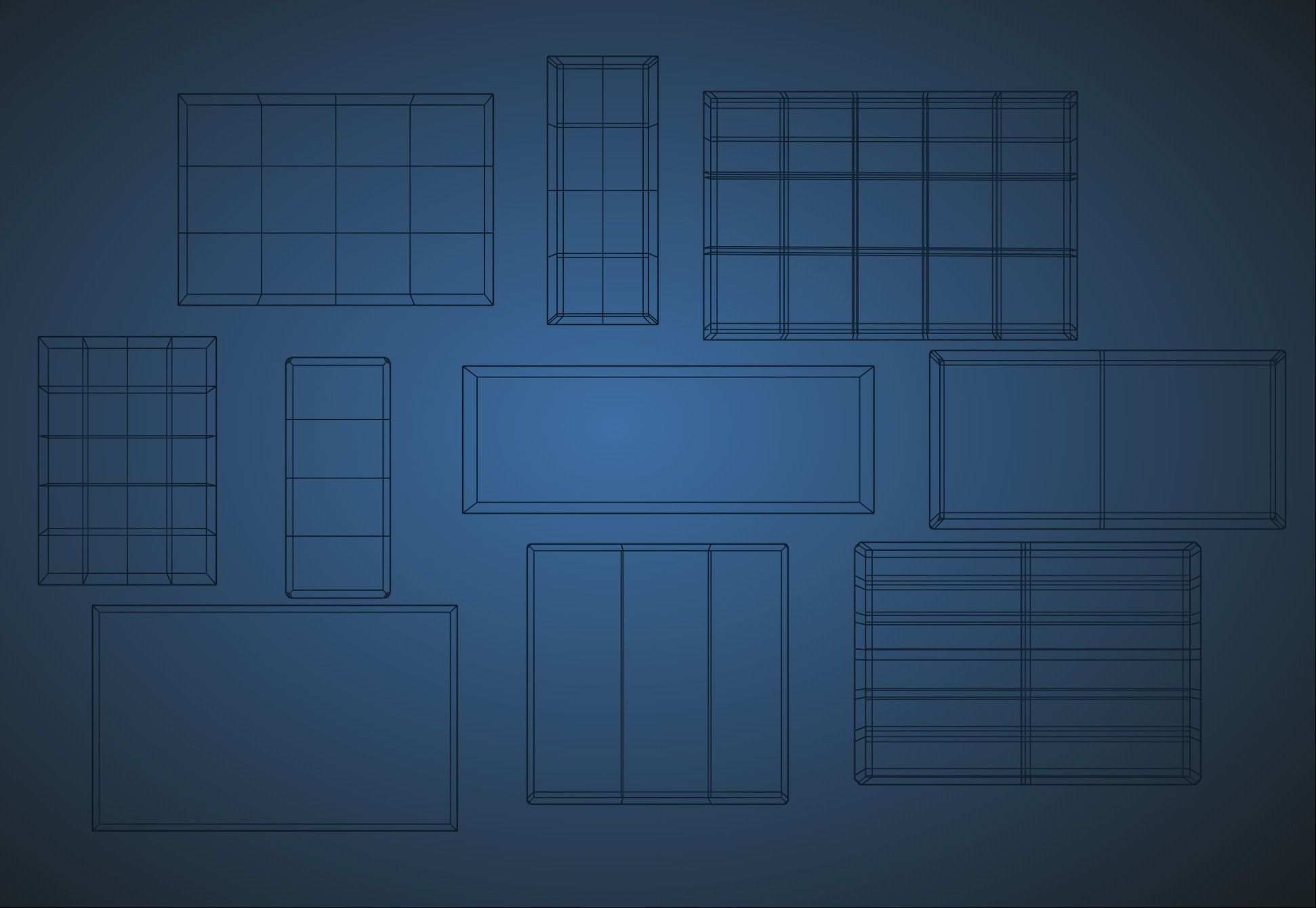 Low Poly City Sign Pack 1 - Cyberpunk Signs - Hong Kong - Low-poly 3D model_4