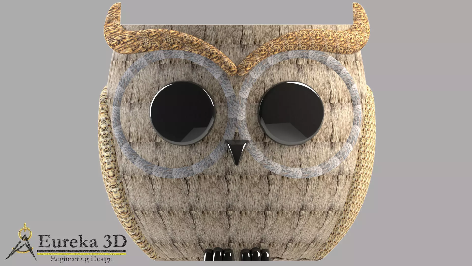 Owl flowerpot 2 3D print model_0