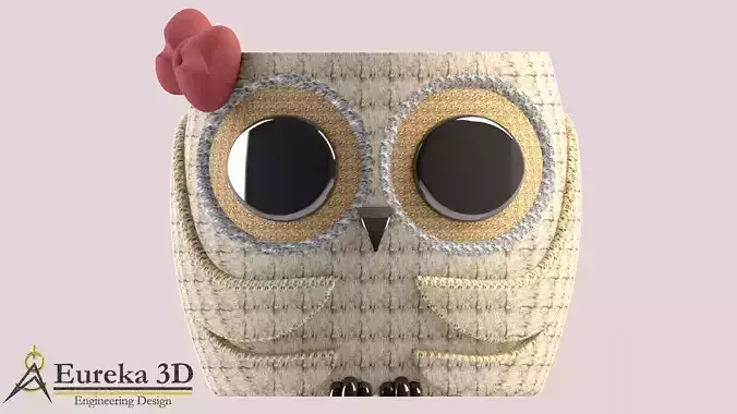 Owl flowerpot 3 3D print model