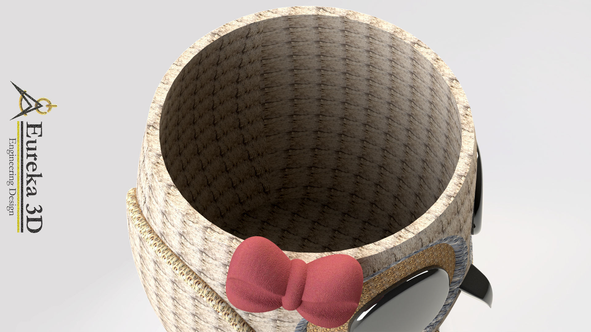 Owl flowerpot 3 3D print model_11