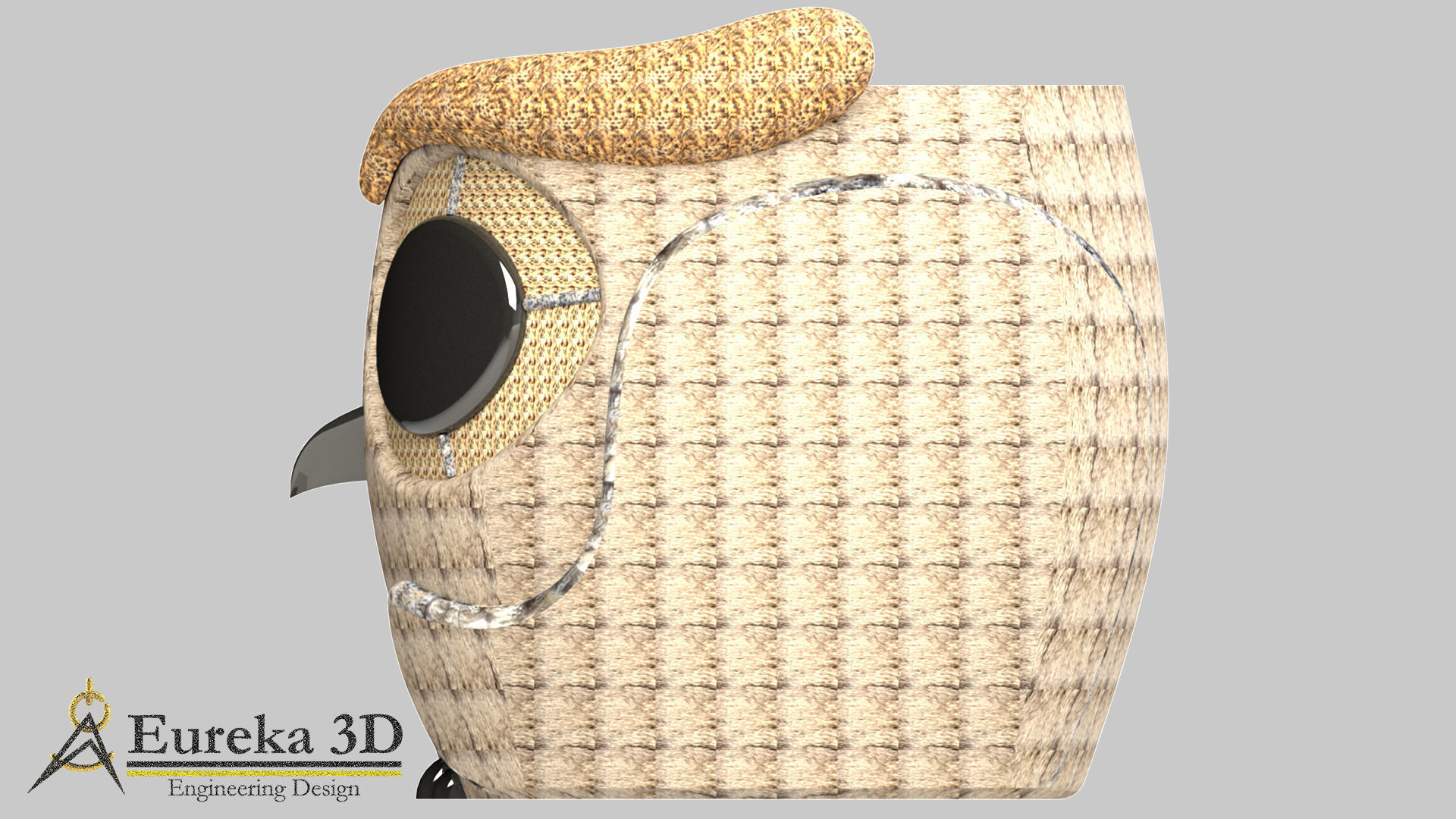 Owl flowerpot 4 3D print model_10