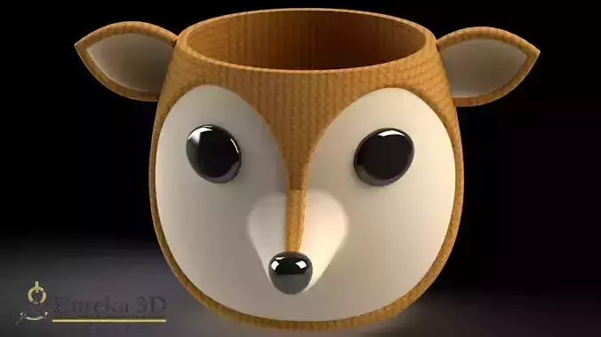Fox flowerpot