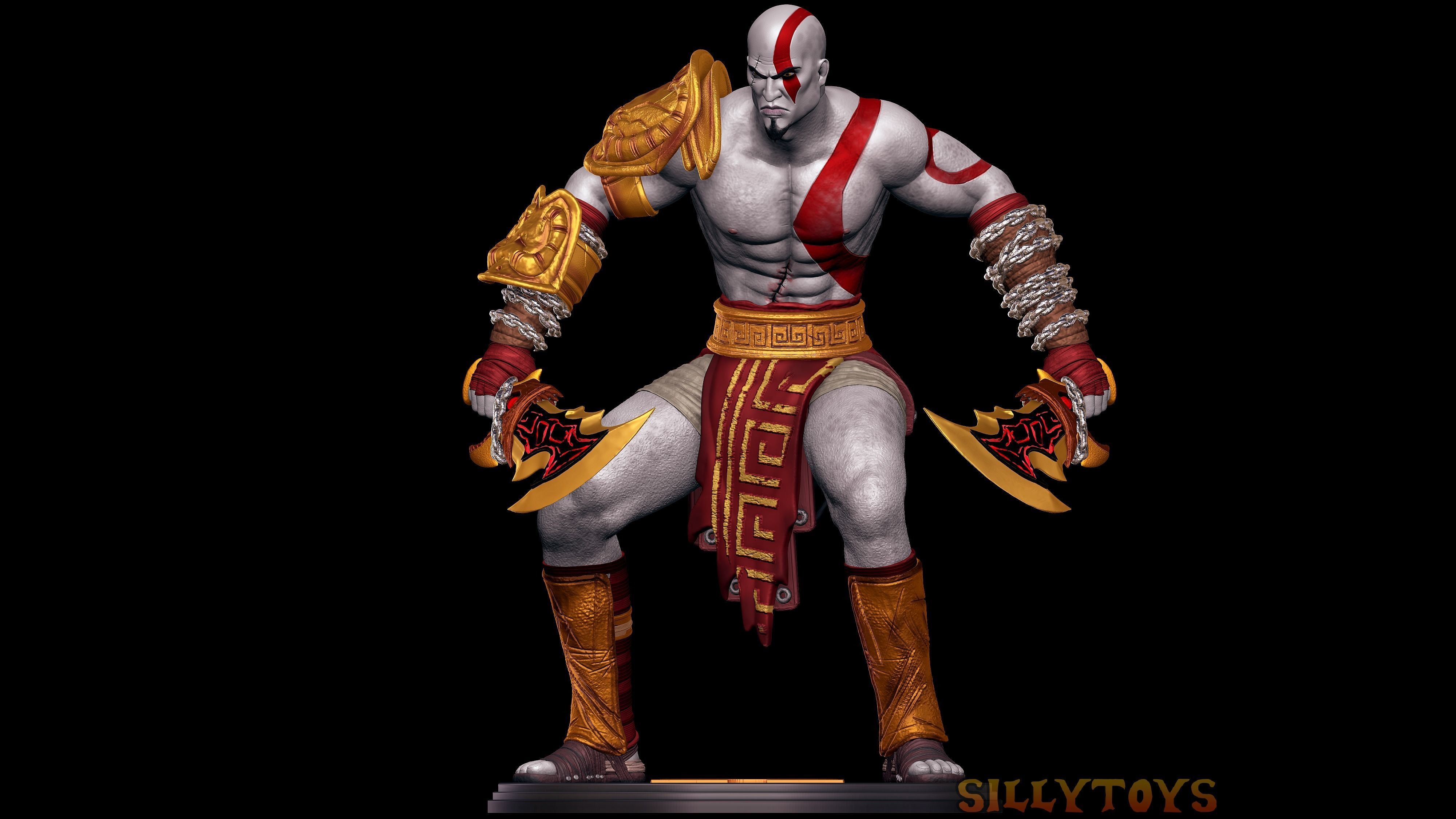 Kratos - God of War 3 3D print model_4
