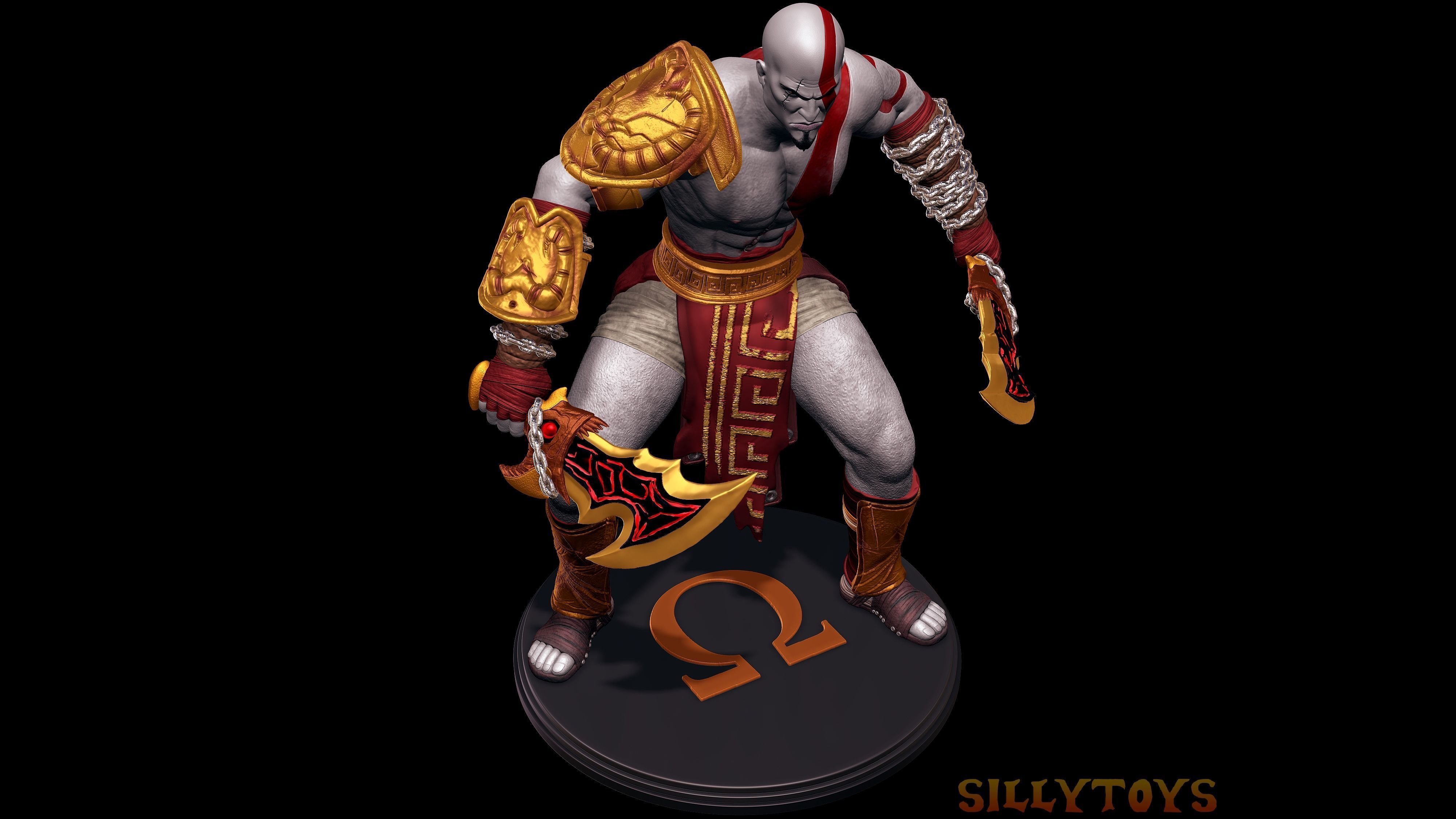 Kratos - God of War 3 3D print model_5