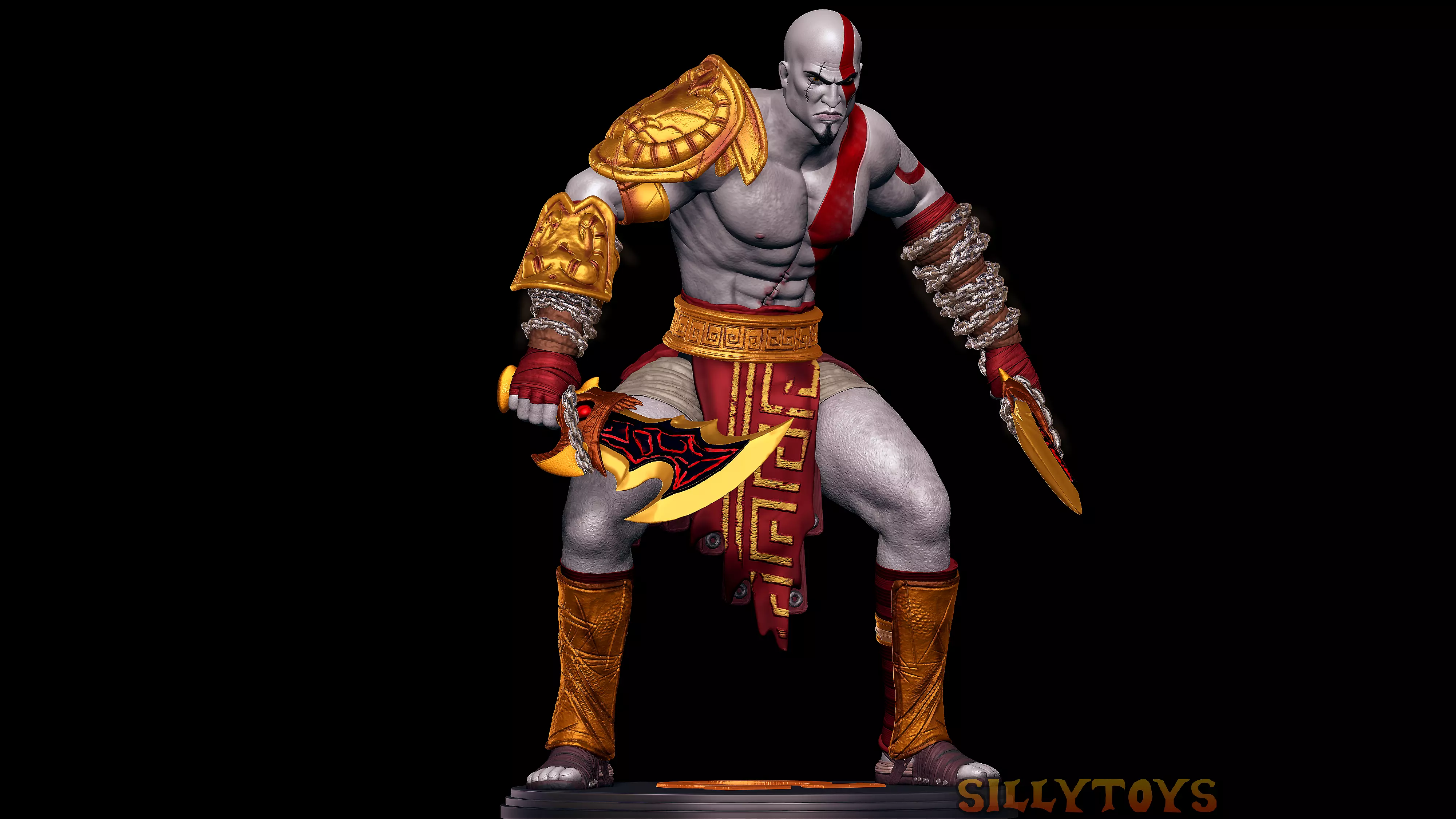 Kratos - God of War 3 3D print model_0