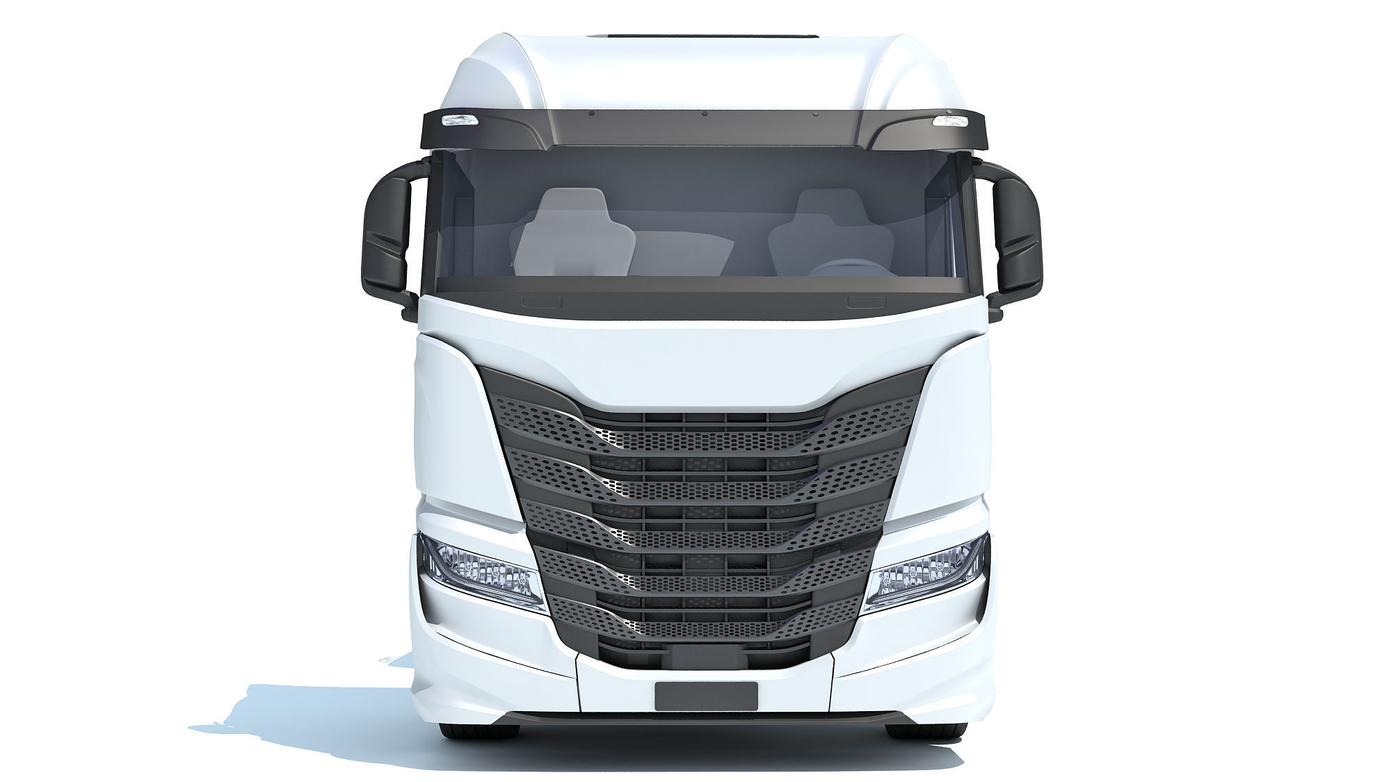 Heavy Truck with Tank Trailer 3D model_10