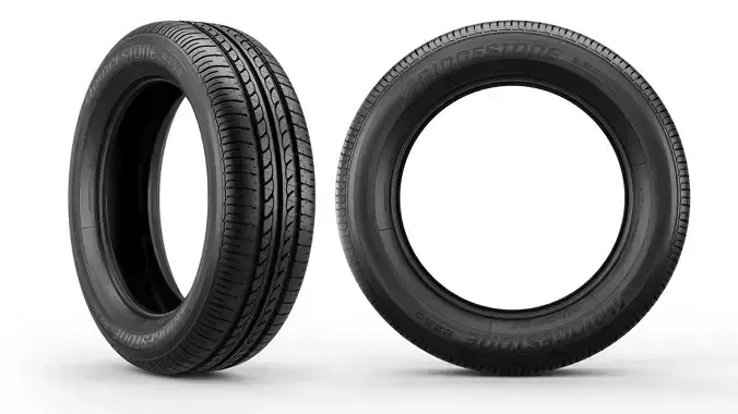 Bridgestone B250 Tire 3D Model