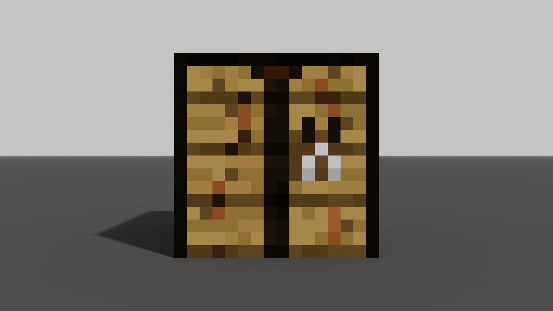 MineCraft crafting table 3D model Low-poly 3D model_2