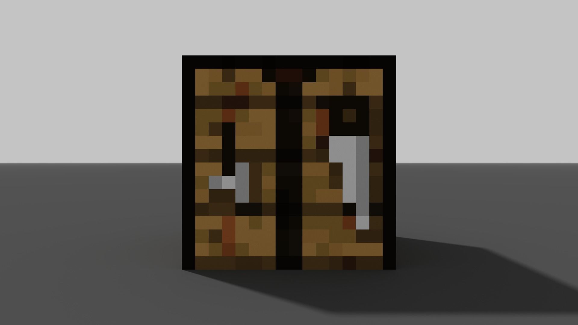 MineCraft crafting table 3D model Low-poly 3D model_6