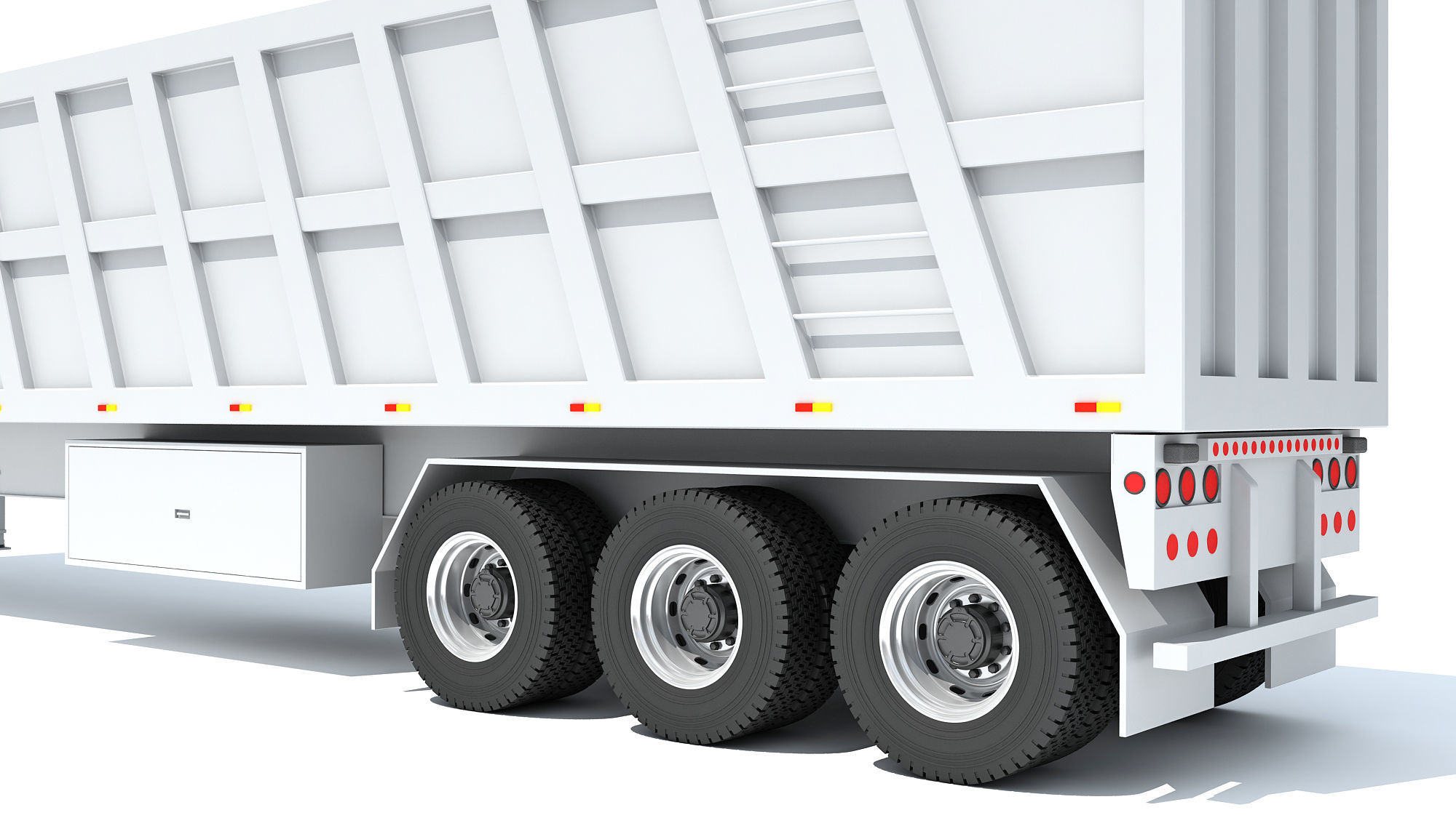 Truck with Tipper Trailer 3D model_15