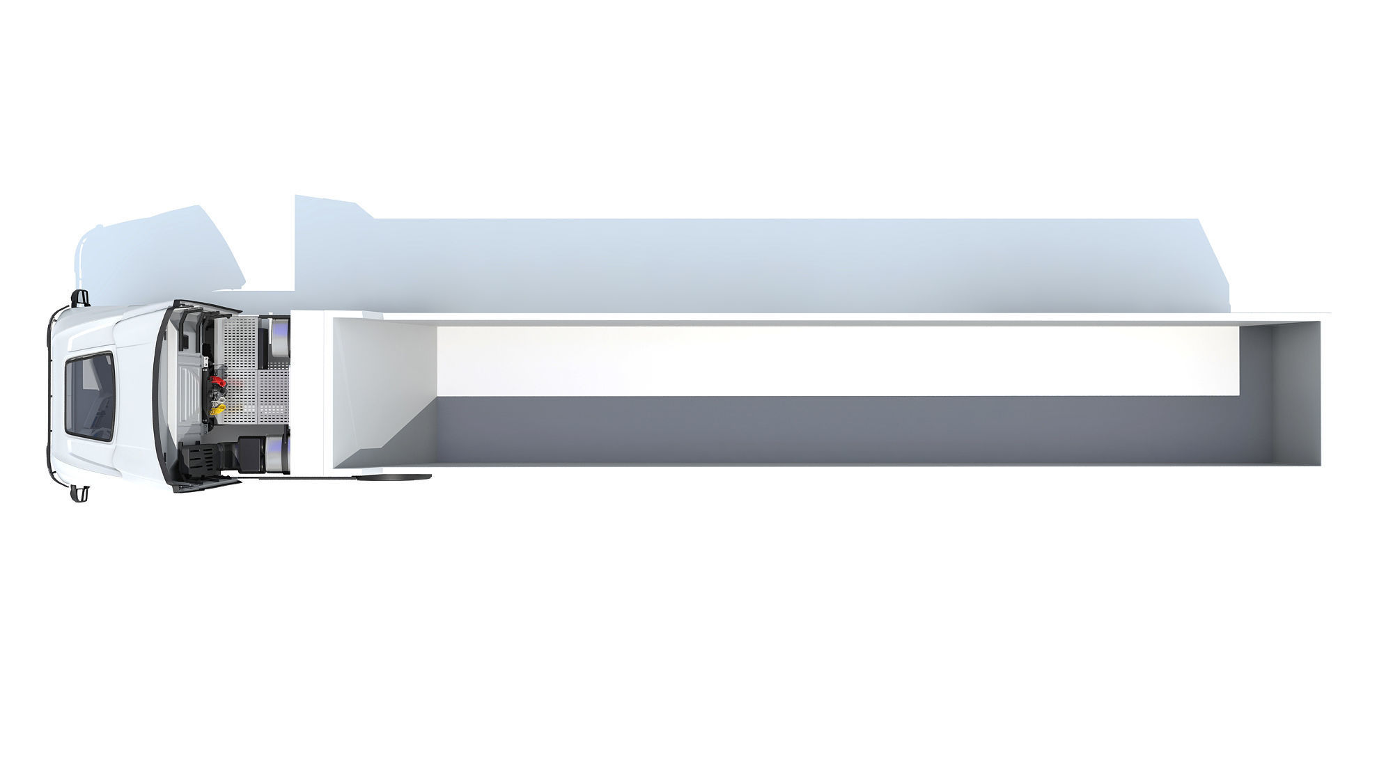 Truck with Tipper Trailer 3D model_11