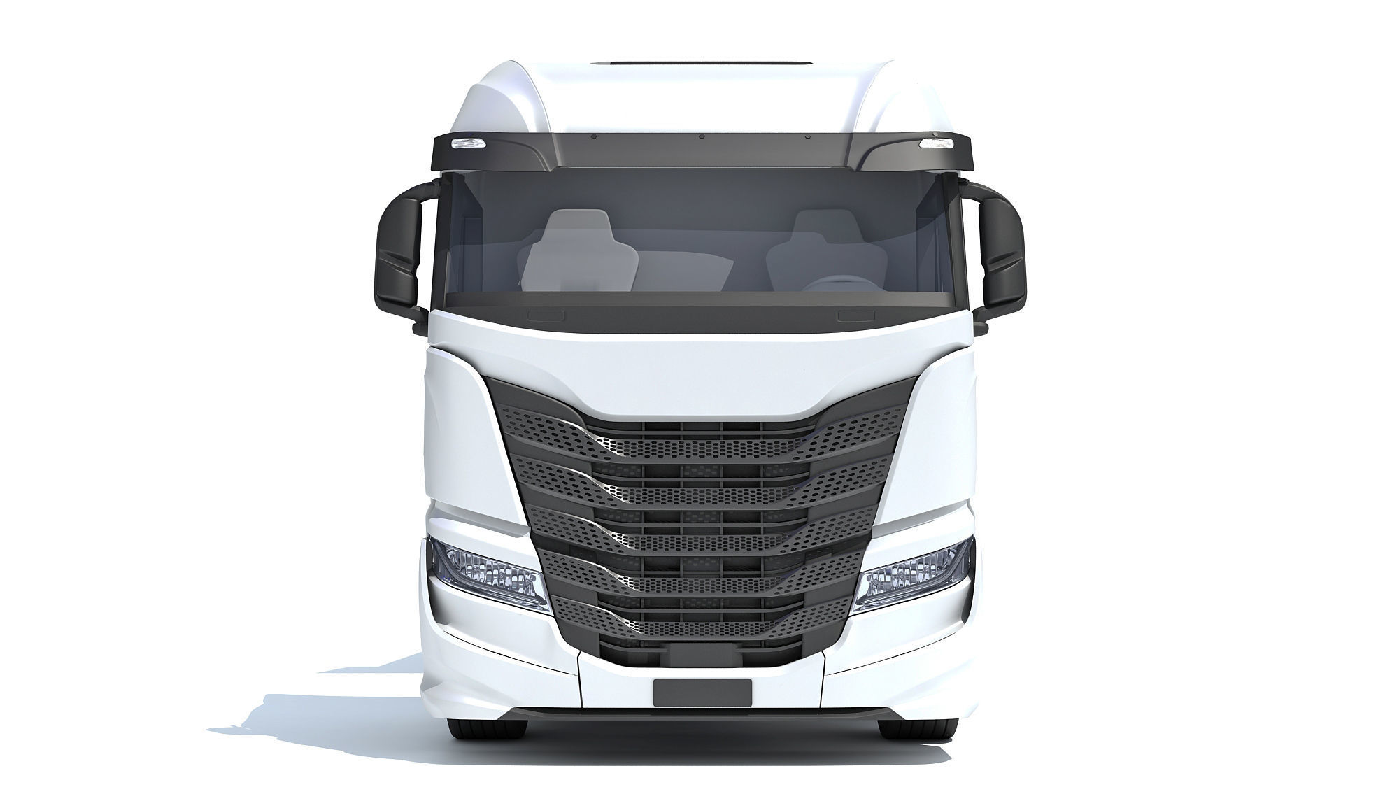 Truck with Tipper Trailer 3D model_10