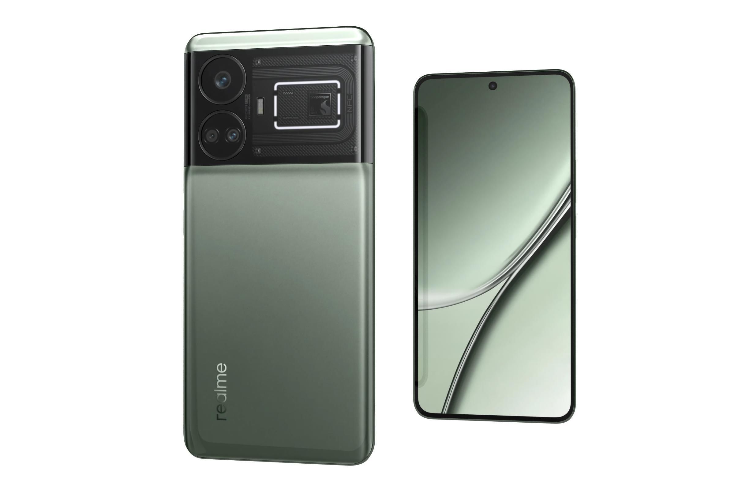 Realme GT5 Green 3D model_8