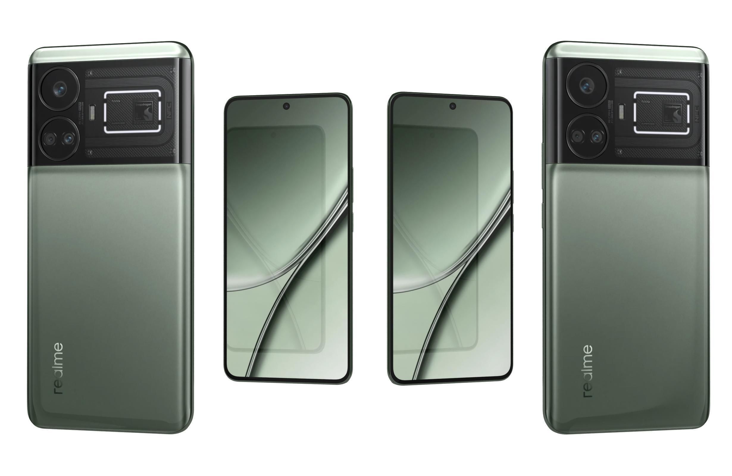 Realme GT5 Green 3D model_5