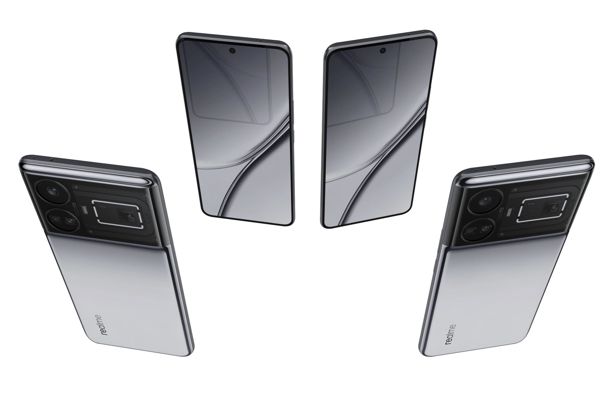 Realme GT5 White 3D model_4