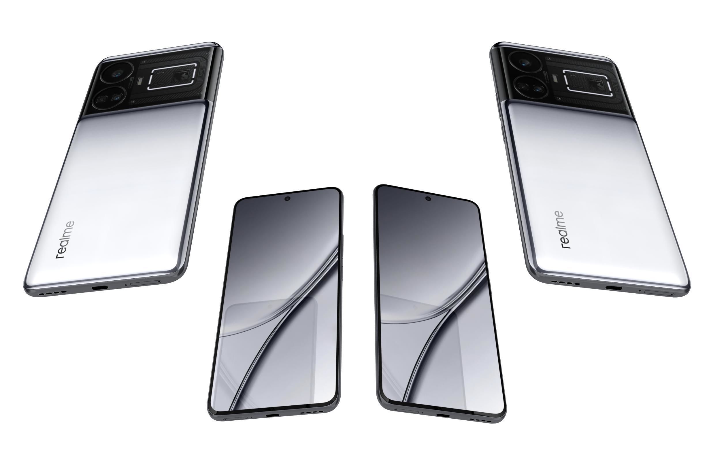 Realme GT5 White 3D model_5