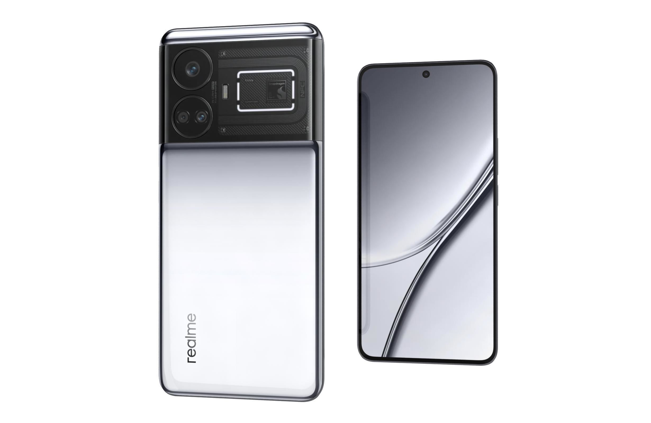 Realme GT5 White 3D model_6