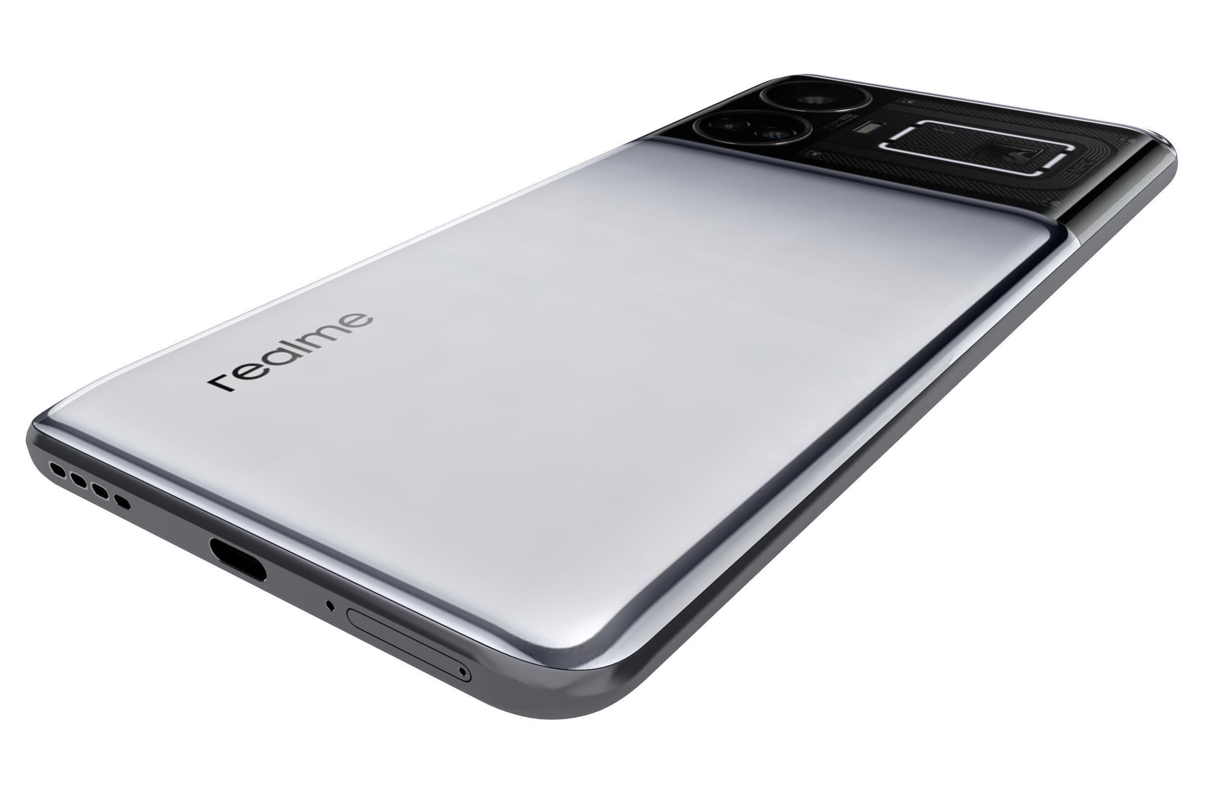 Realme GT5 White 3D model_14