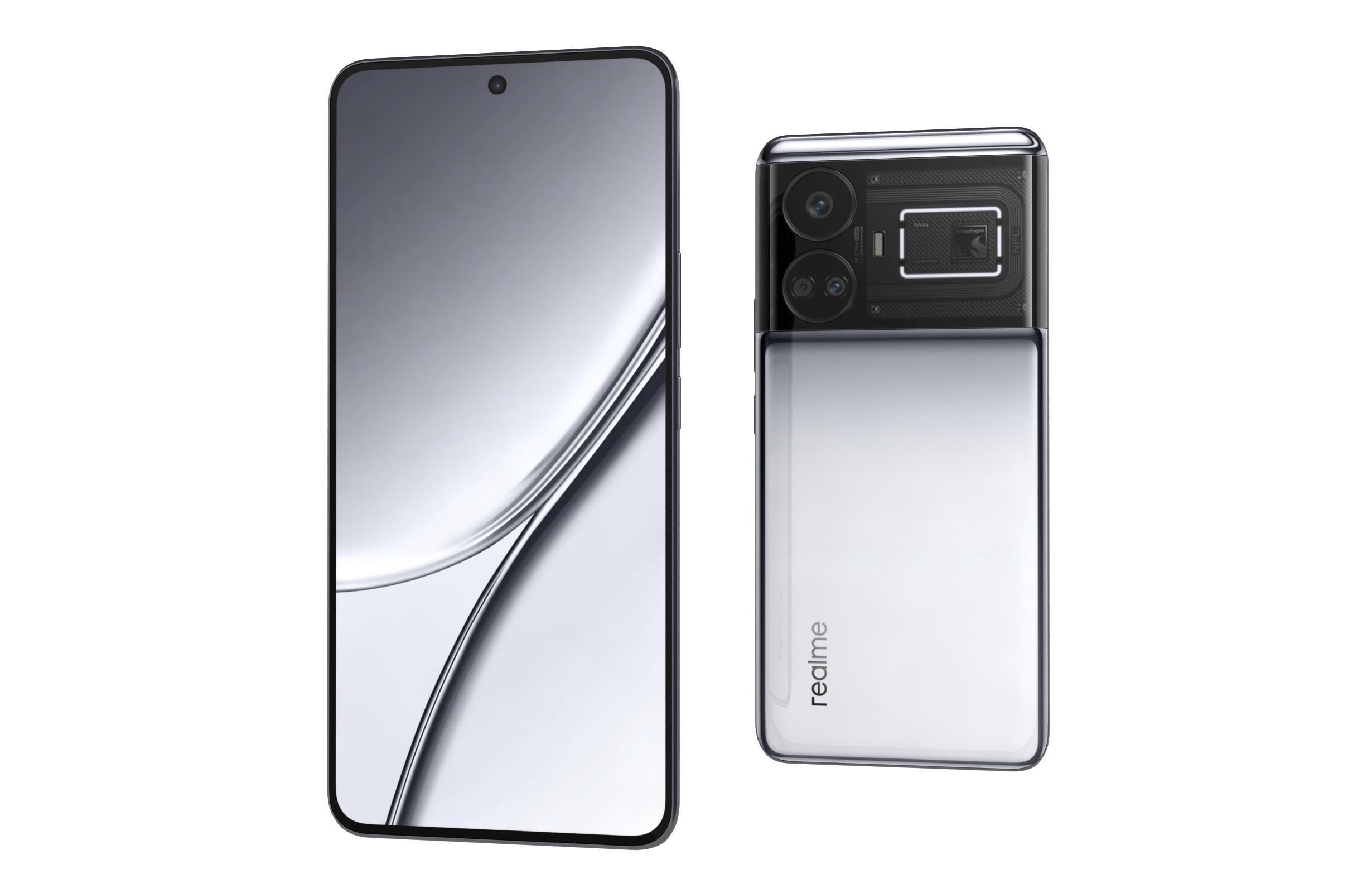 Realme GT5 White 3D model_7