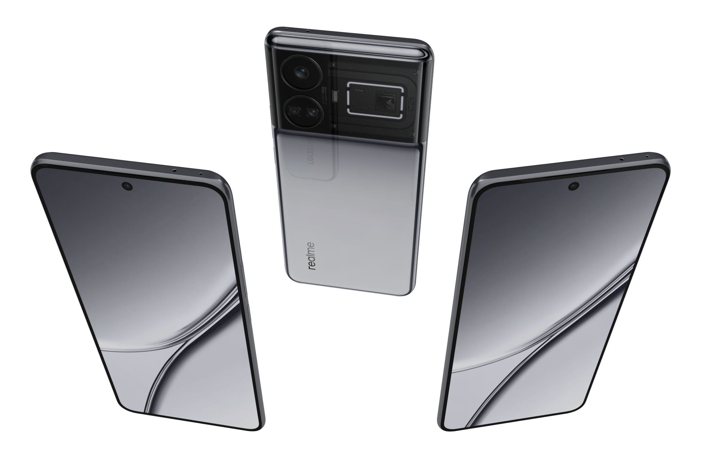 Realme GT5 White 3D model_1