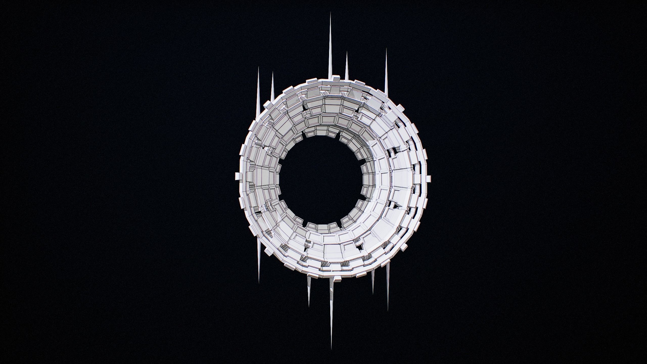 Sci-Fi Star Gates Type 03 PBR Low-poly 3D model_38