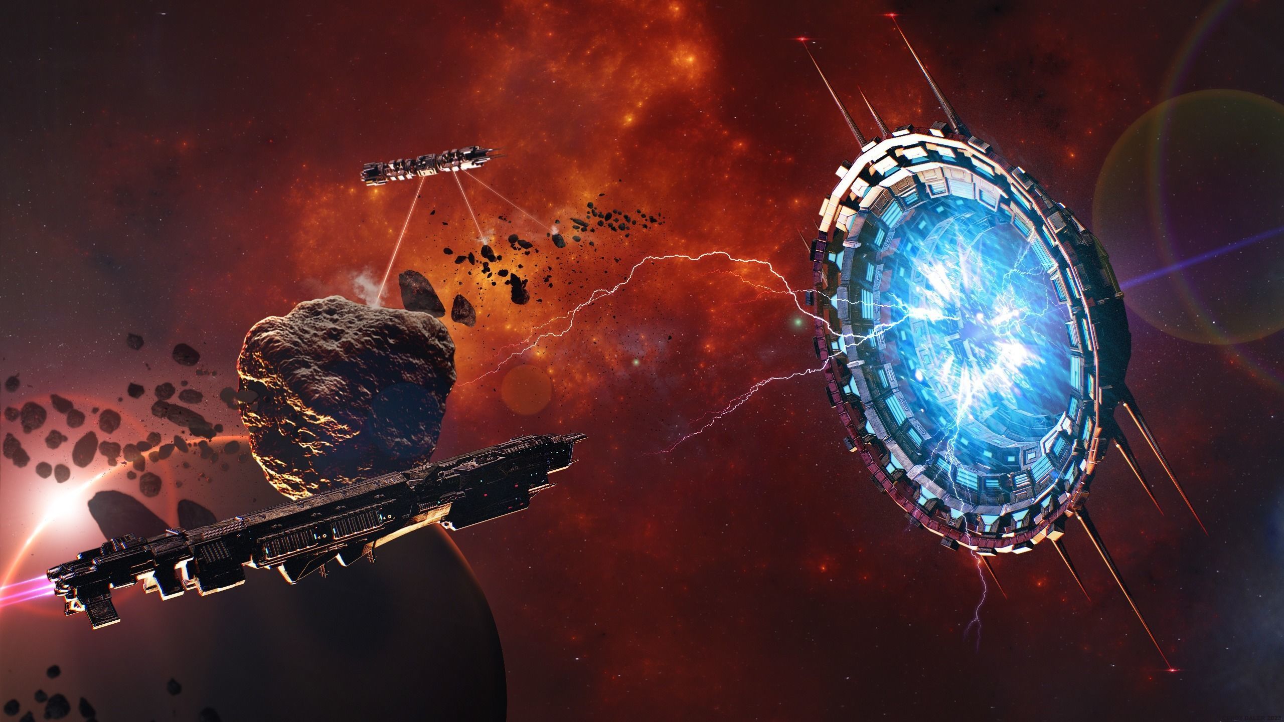 Sci-Fi Star Gates Type 03 PBR Low-poly 3D model_1