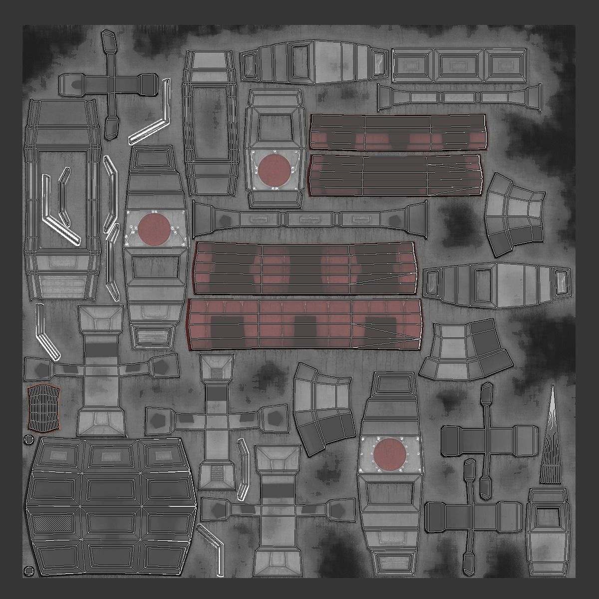 Sci-Fi Star Gates Type 03 PBR Low-poly 3D model_64