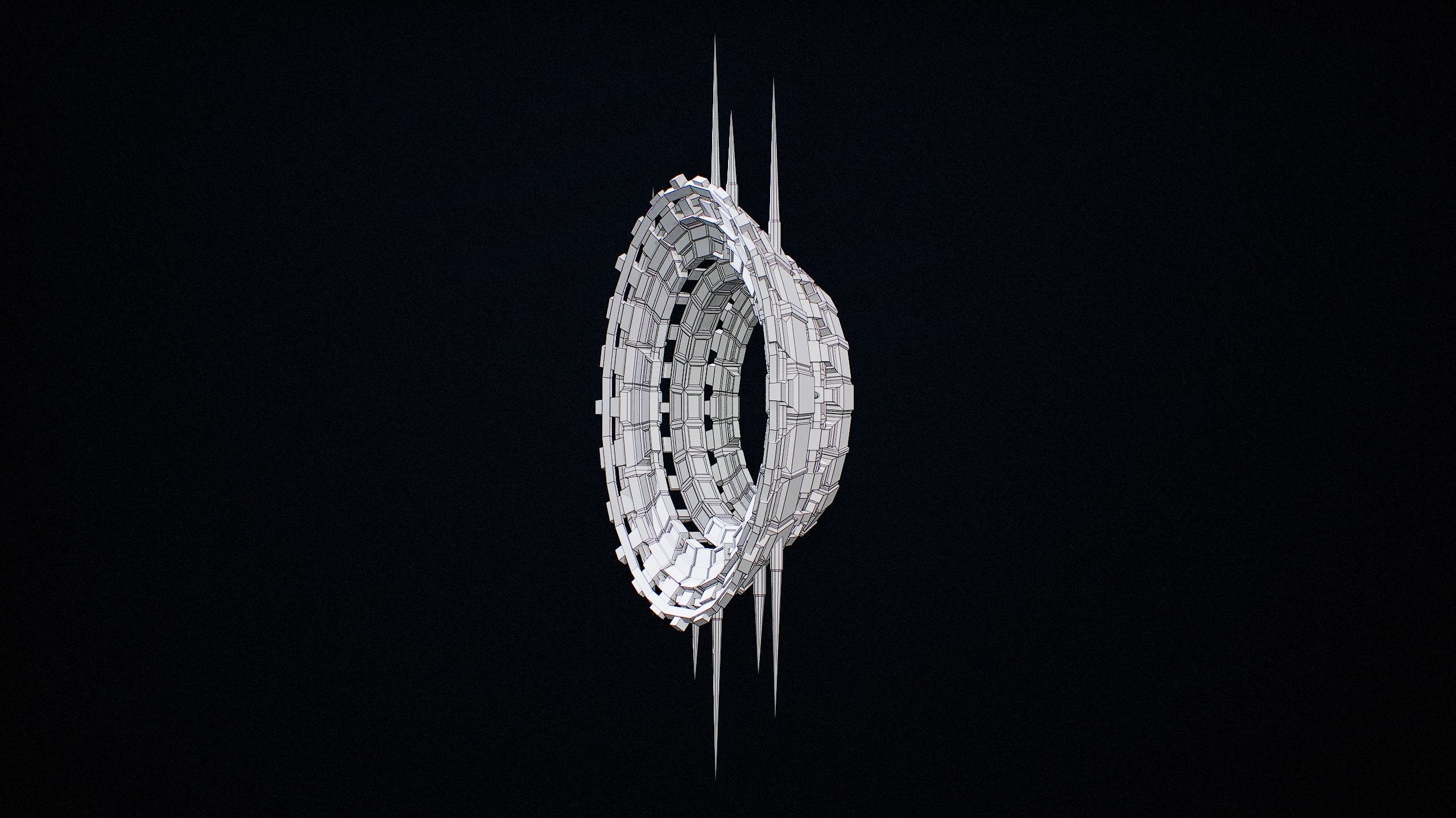 Sci-Fi Star Gates Type 03 PBR Low-poly 3D model_61