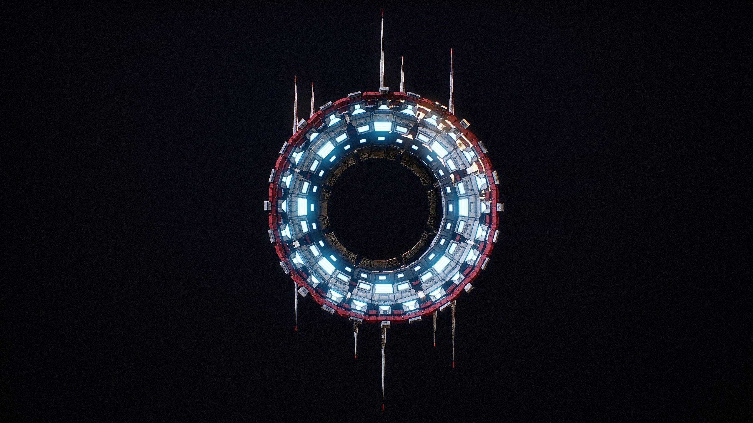 Sci-Fi Star Gates Type 03 PBR Low-poly 3D model_6