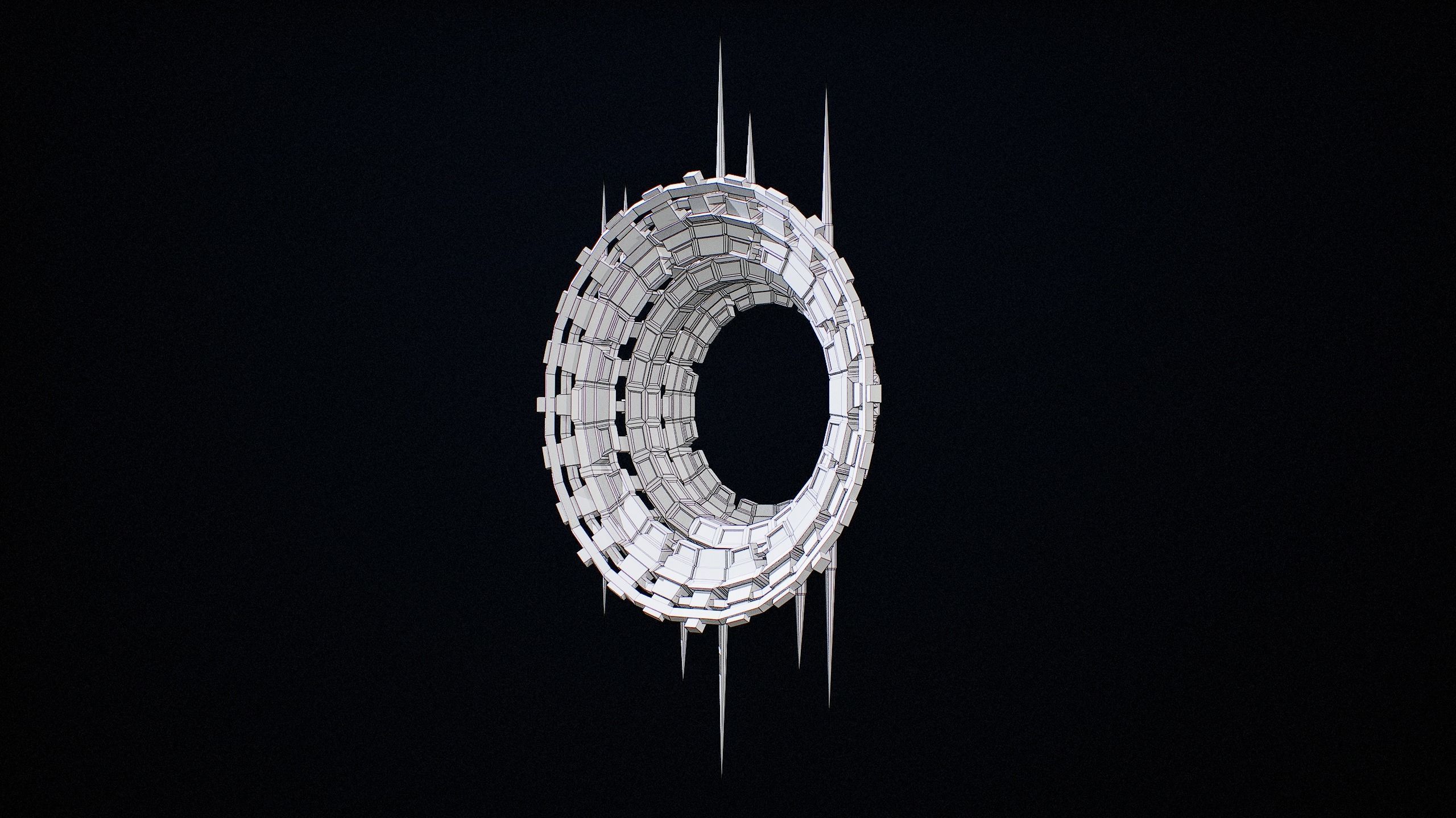 Sci-Fi Star Gates Type 03 PBR Low-poly 3D model_63