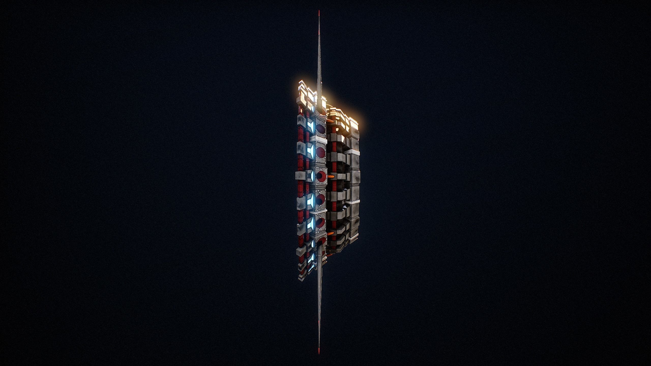 Sci-Fi Star Gates Type 03 PBR Low-poly 3D model_28