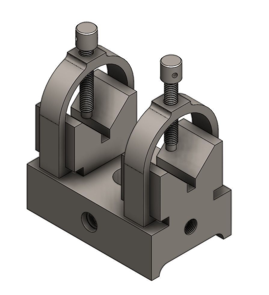 BLOQUE EN V DOBLE 3D model_1
