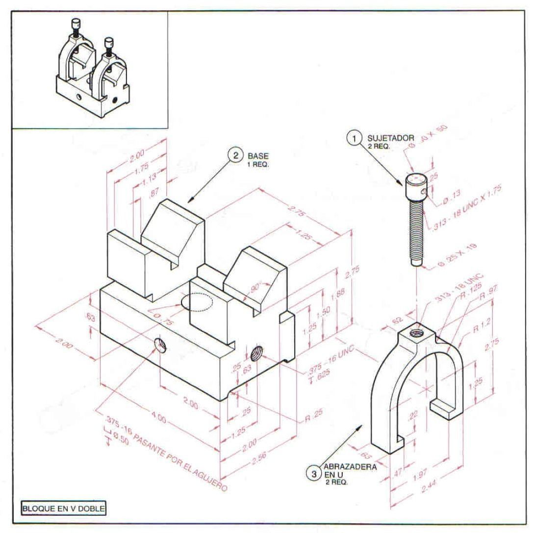 BLOQUE EN V DOBLE 3D model_5