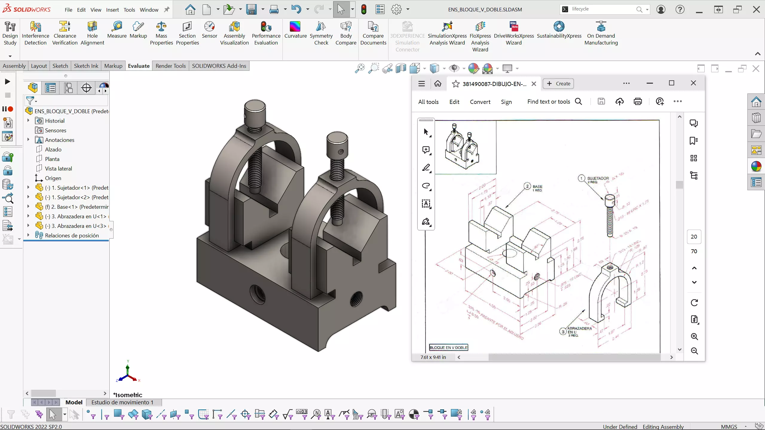 BLOQUE EN V DOBLE 3D model_0