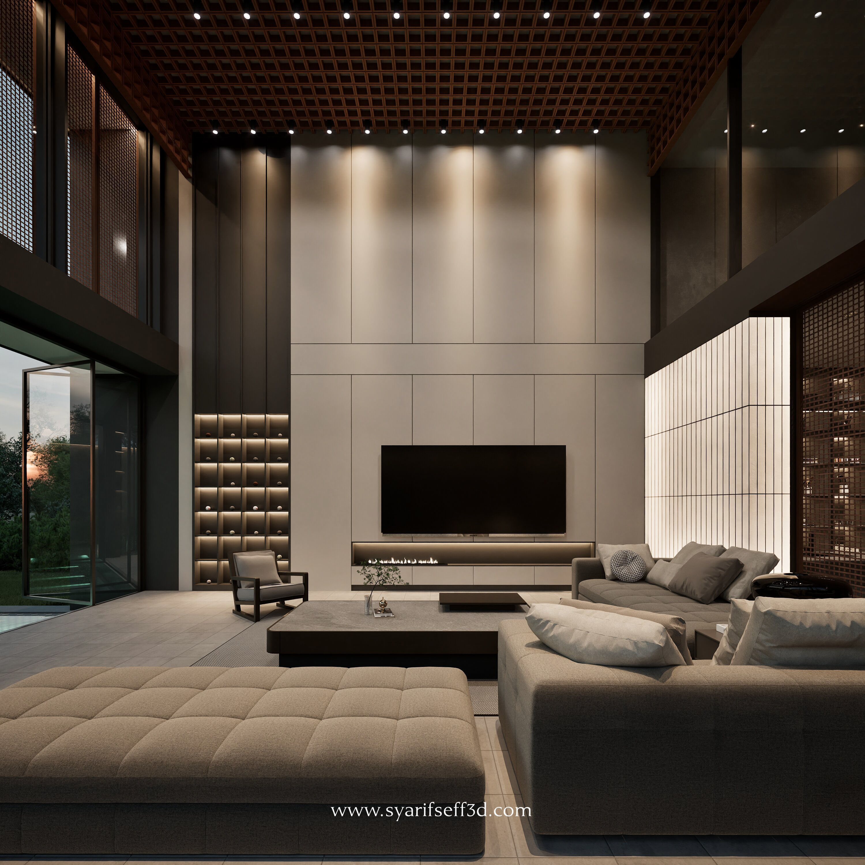 Modern House Design - Kakushin House 3D model_6