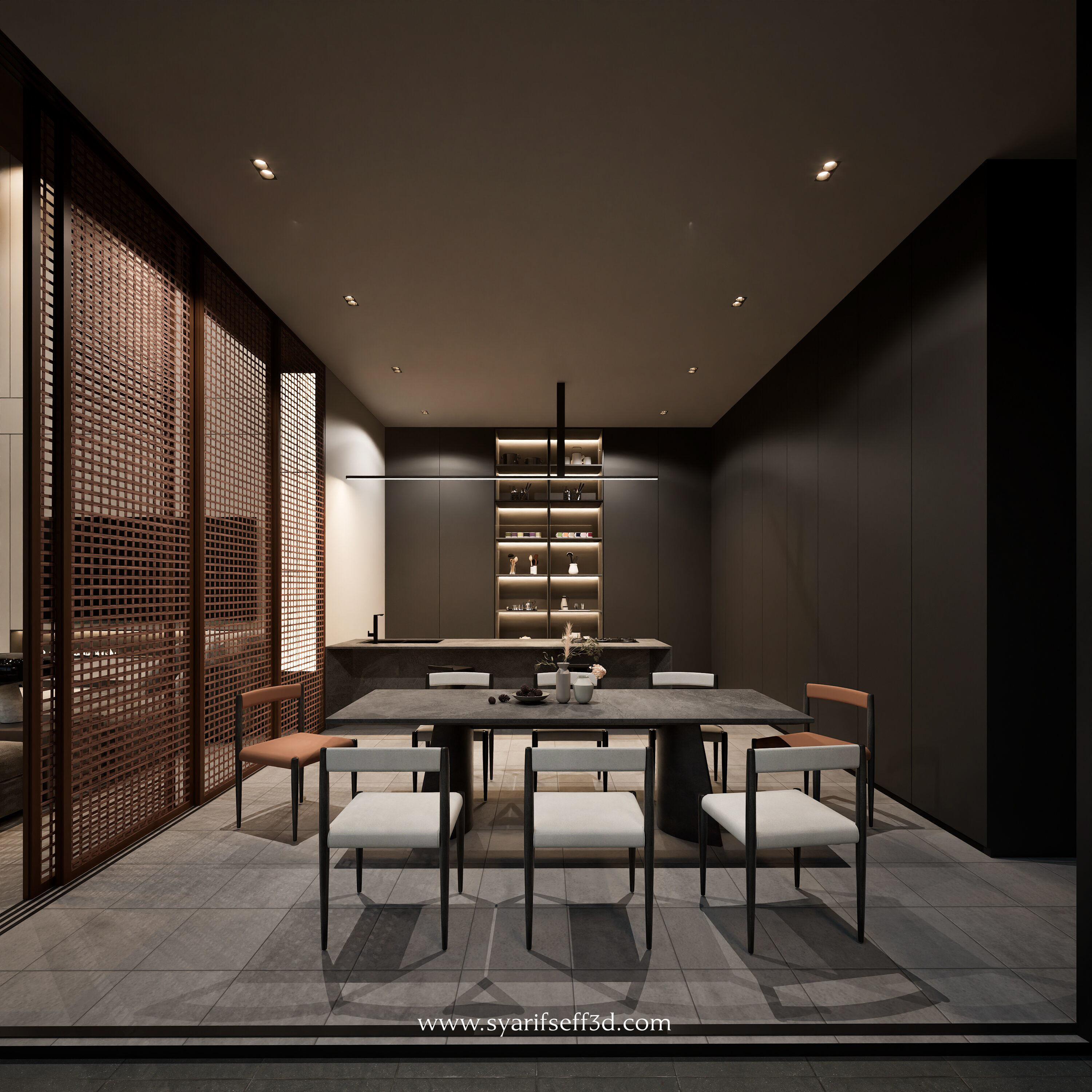 Modern House Design - Kakushin House 3D model_5