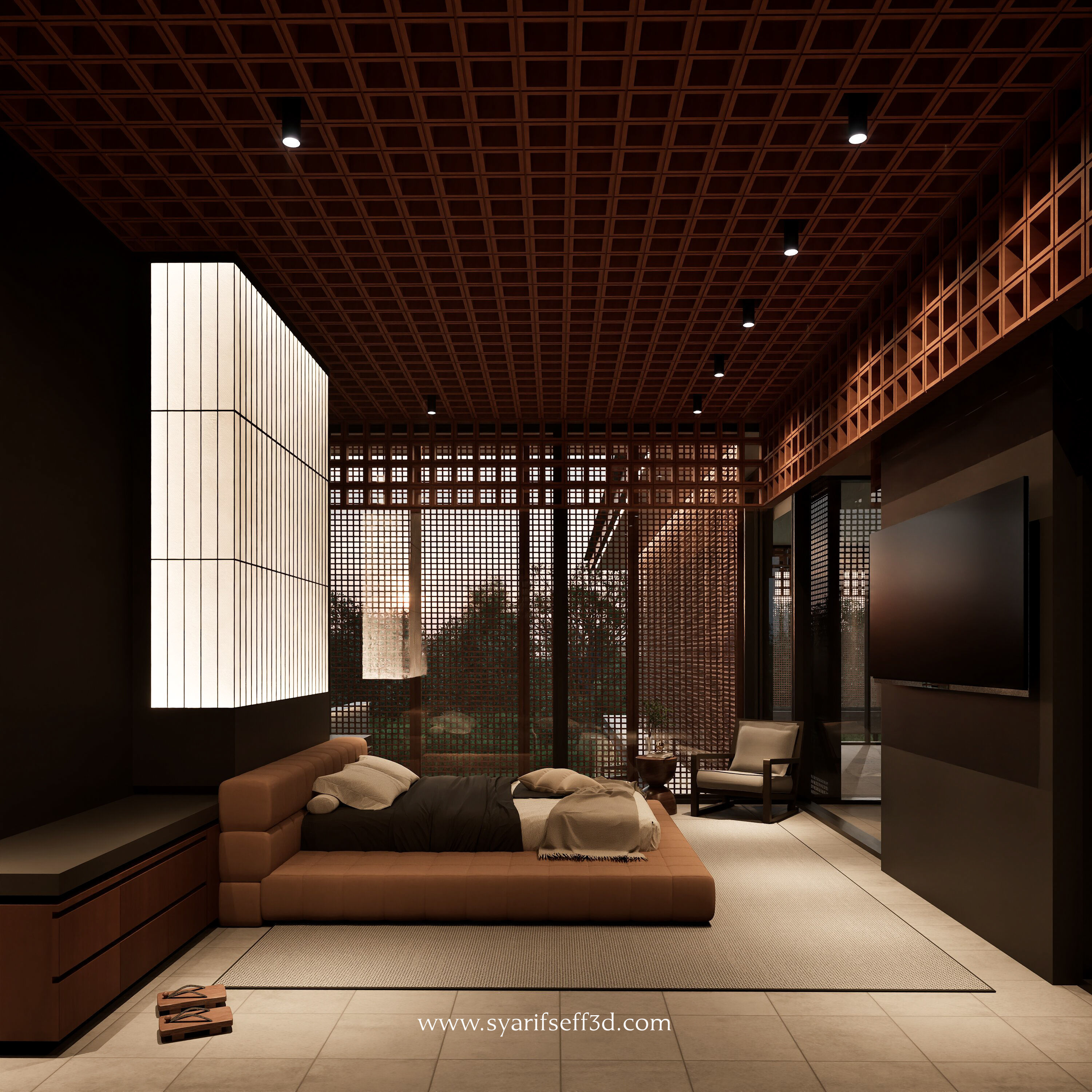 Modern House Design - Kakushin House 3D model_7