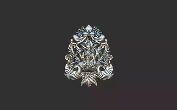 Pendent with Laxmi Mata