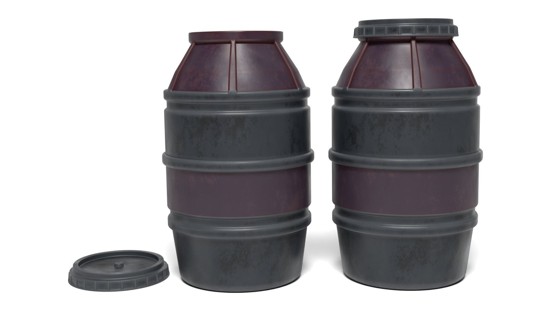 Cargo Container Barrel 1-6 scale Hottoys 3D print model_4