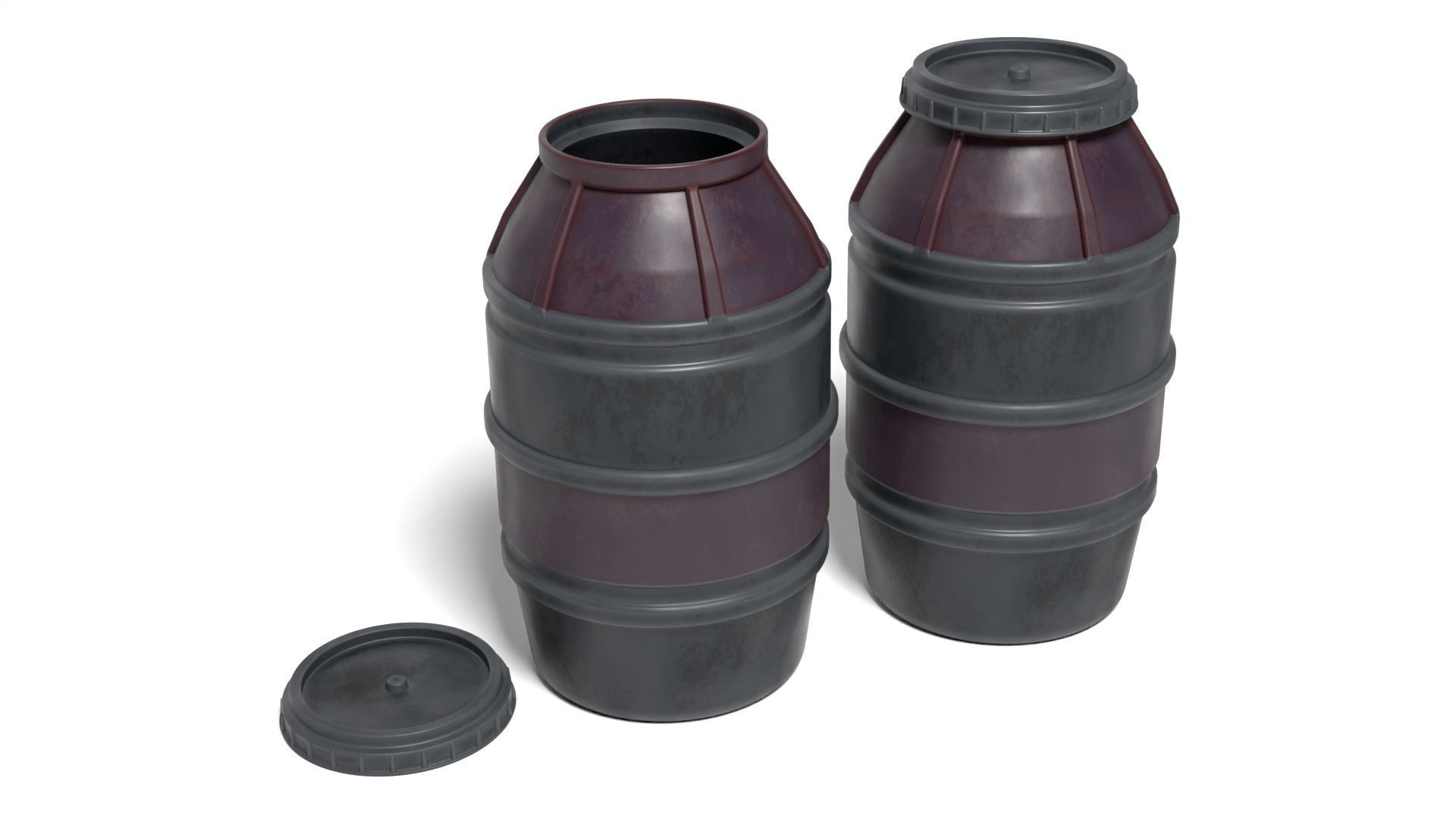 Cargo Container Barrel 1-6 scale Hottoys 3D print model_2