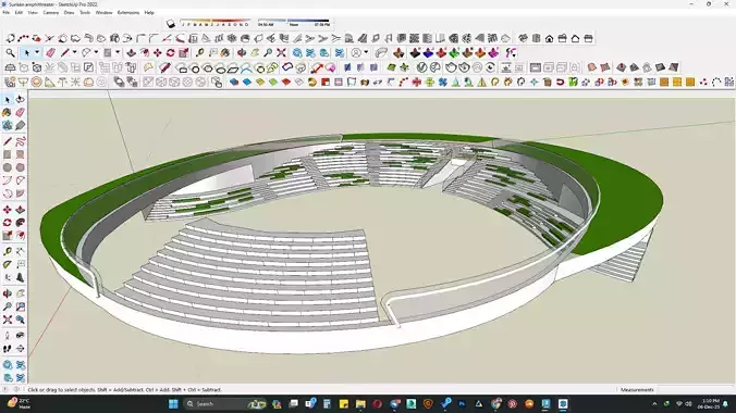 Amphitheatre 3D Model 3D model