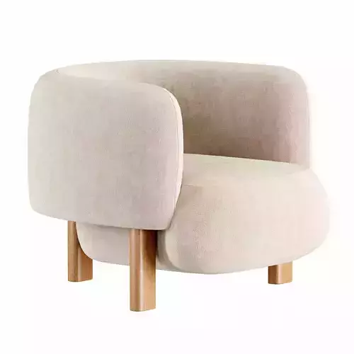 Lola armchair by Jardan 3D model