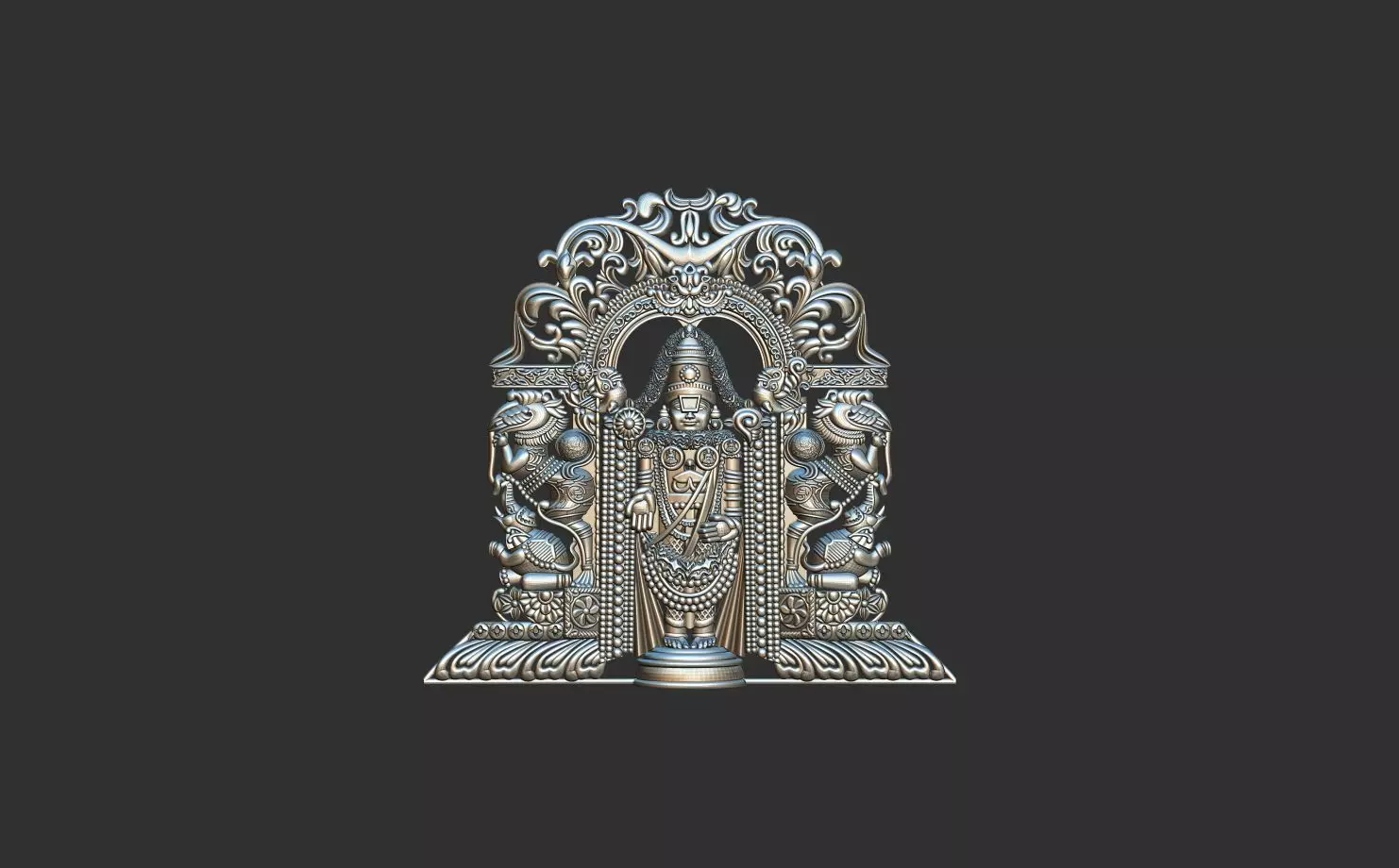 Pendent with Balaji 3D print model_0