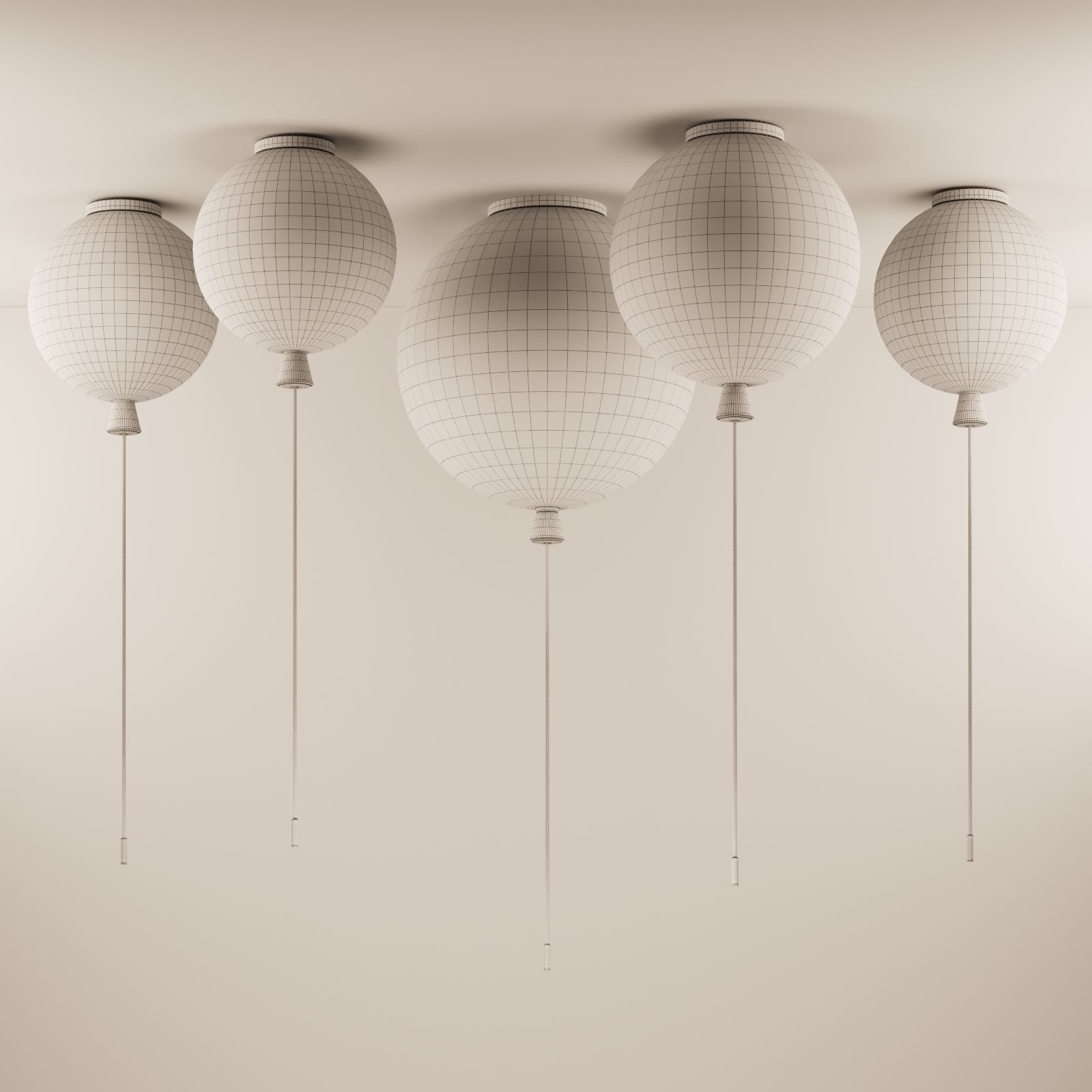 Chandelier for a childrens room Free 3D model_3